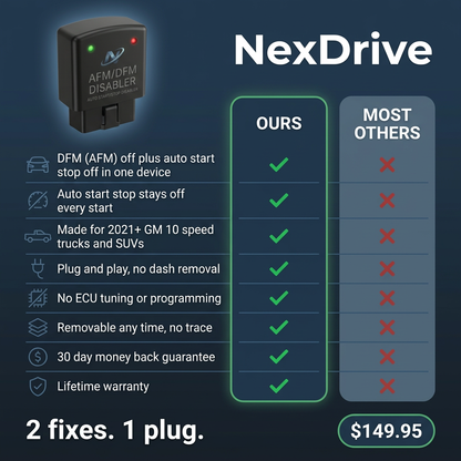 NexDrive™ 10 Speed DFM + Auto Start Stop Disabler